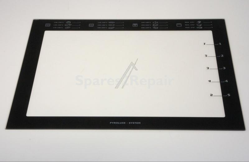 Oven outer Door - 5613093128 Front Glass White Voss 592x501 [Electrolux Aeg]