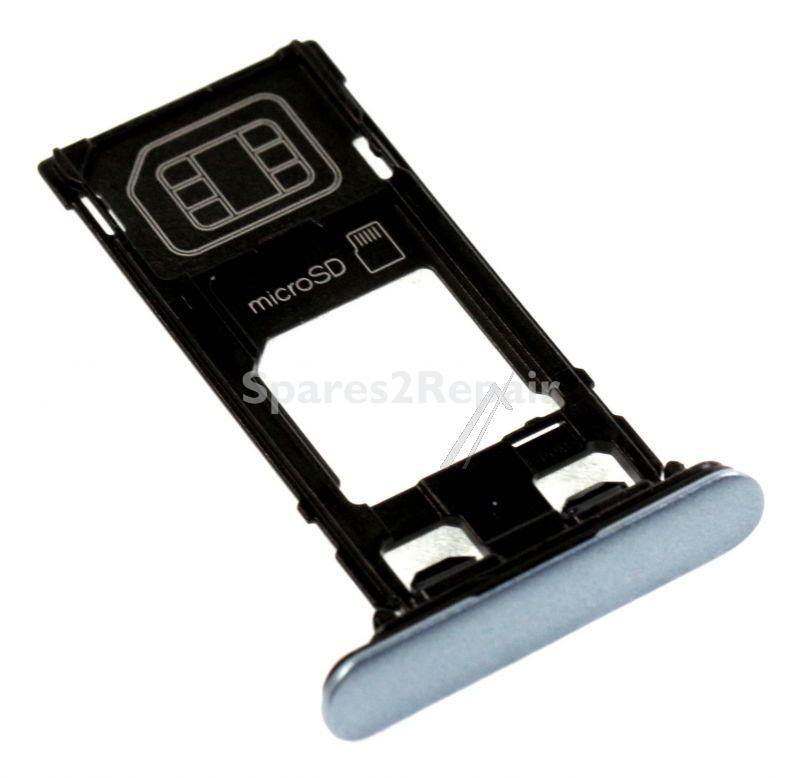 Sony Sim card Holder - 1307-4390 U50045842 Complete Blue Cover Tray