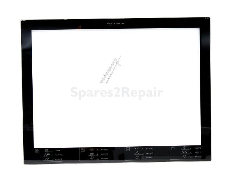 Oven inner Door Glass - 8079823012 Door Glass Silkscreened High-t [Electrolux Aeg]