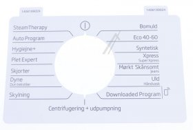 Operating Unit Screen - 1406199024 C00930626 Inlay [Arcelik]