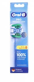 Braun Tooth Brush - Eb20rx-8 861073 Oral-b Replacement Brush Heads Pro Precision Clean 8-pack