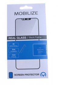 Mobilize Display Protective Plastic Film - 56932 Mobilize Glass Screen Protector Black Frame Samsung Galaxy A24 4g