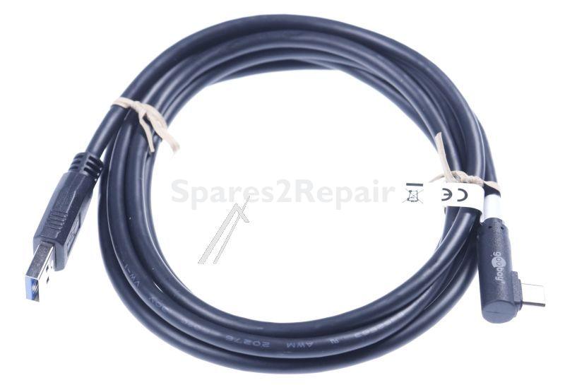 Goobay Usb-connector - Usb-c Auf Usb A 3 0 Kabel 90° Gewinkelt Schwarz 2 0m -