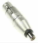 Neutrik Xlr Adapter - 3-polige Xlr Kabelbuchse Cinch (rca) Buchse - NA2FPMF