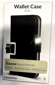 Mobilize Leather Bag Gsm - 28993 Mobilize Classic Gelly Wallet Book Case Xiaomi Poco F5 Pro 5g Black