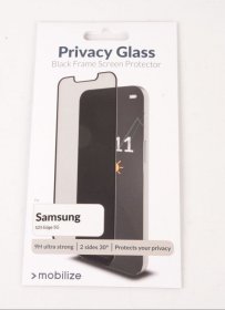 Mobilize Display Protective Film - 58389 Mobilize Privacy Glass Display Protection Film Black Frame For Samsung Galaxy S25 Edge 5g