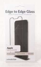 Mobilize Display Protective Film - 58258 Mobilize Glass Screen Protector - Black Frame - Apple Iphone 13-13 Pro-14-16e