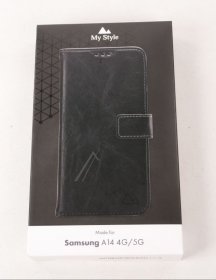 Mystyle Leather Bag Gsm - 28765 My Style Flex Wallet For Samsung Galaxy A14 4g-5g Black