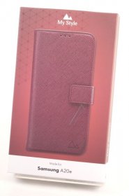 Mystyle Leather Bag Gsm - 25275 My Style Flex Wallet For Samsung Galaxy A20e Bordeaux