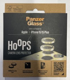 Panzerglass Display Protective Film - 1193 Panzerglass Hoops Camera Lens Protector Iphone 15 | 15 Plus | Yellow