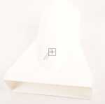 Naber Extractor Hose Adapter - T-est 125 Compair Top 4021047 Exhaust Adapter End Piece White - Round Ø125mm To Rectangular 55 5x218 5mm