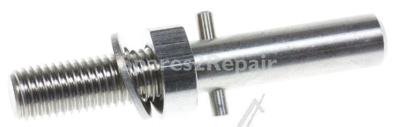 Shaft - Kw710657 Shaft For Hand Mixer + Nut + Washer [Delonghi]