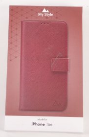Mystyle Leather Bag Gsm - 80717 My Style Flex Wallet For Apple Iphone 16e Bordeaux