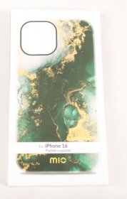 Mio By Mobilize Leather Bag Gsm - 29870 Mio Green Marble Magsafe Compatible For Iphone 16