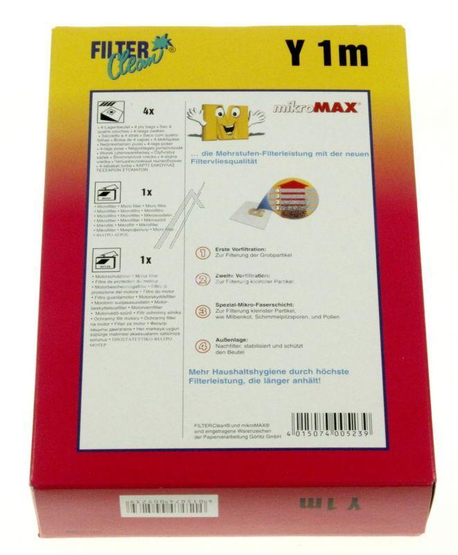 Filterclean Vacuum Cleaner Bags - Y1m Fl0036-k Non Woven Dust Bags X 4