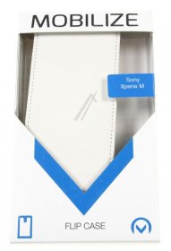 Mobilize Leather Bag Gsm - 20968 Mobilize Ultra Slim Flip Case Sony Xperia M White