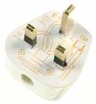 Bachmann Plug - Mains Plug 13a, White, Uk