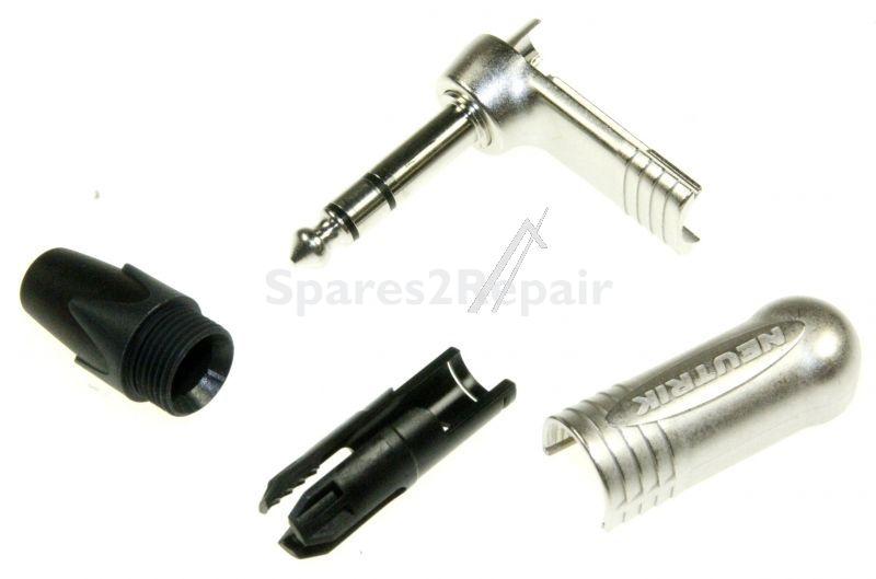 Neutrik 6.35mm Stereo Phone Plug - 3 Pole Right-angle Phone Plug 6.35mm Stereo