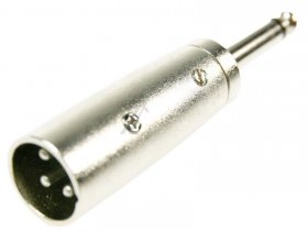 Goobay Xlr Adapter - Xlr Adapter, Aux Klinke 6,35 Mm Mono Stecker Zu Xlr Stecker