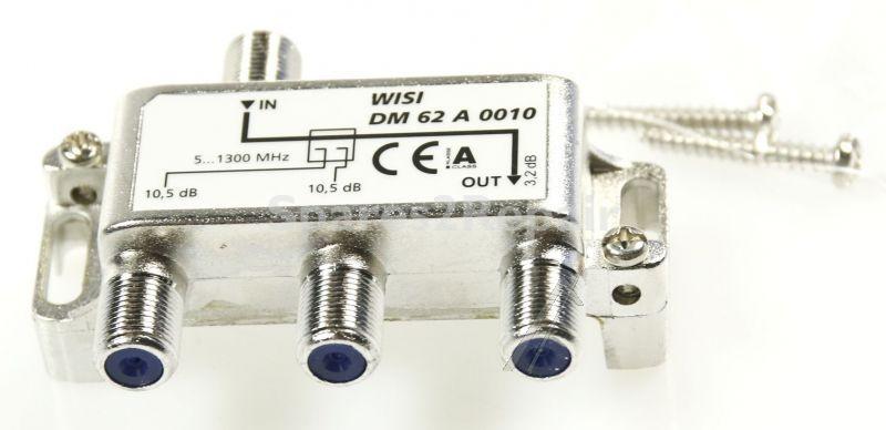 Wisi Aerial Distributor - Dm 62 A 0010 Abzweiger, 2-fach, 10 Db