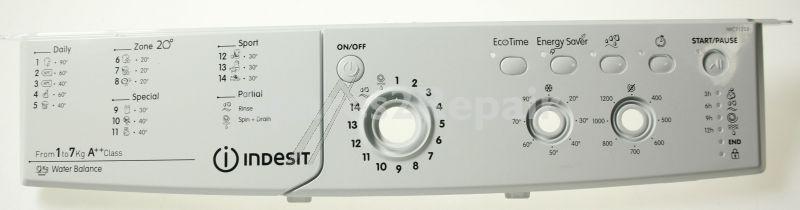 Whirlpool Operating Unit Screen - C00516076 488000516076 Control Panel+handle Gw Iwc71252cecoeu