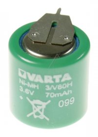 Varta Back-up Battery (capacitor) - 3-v80h Km Slf Std 3,6v-80mah Pufferakku Nimh