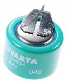 Varta Back up Battery (capacitor) - 2-v80h Km Slf Std+ +10 55608 602 059 2 4v-70mah Ni-mh Varta Back-up Battery 20x16x16mm