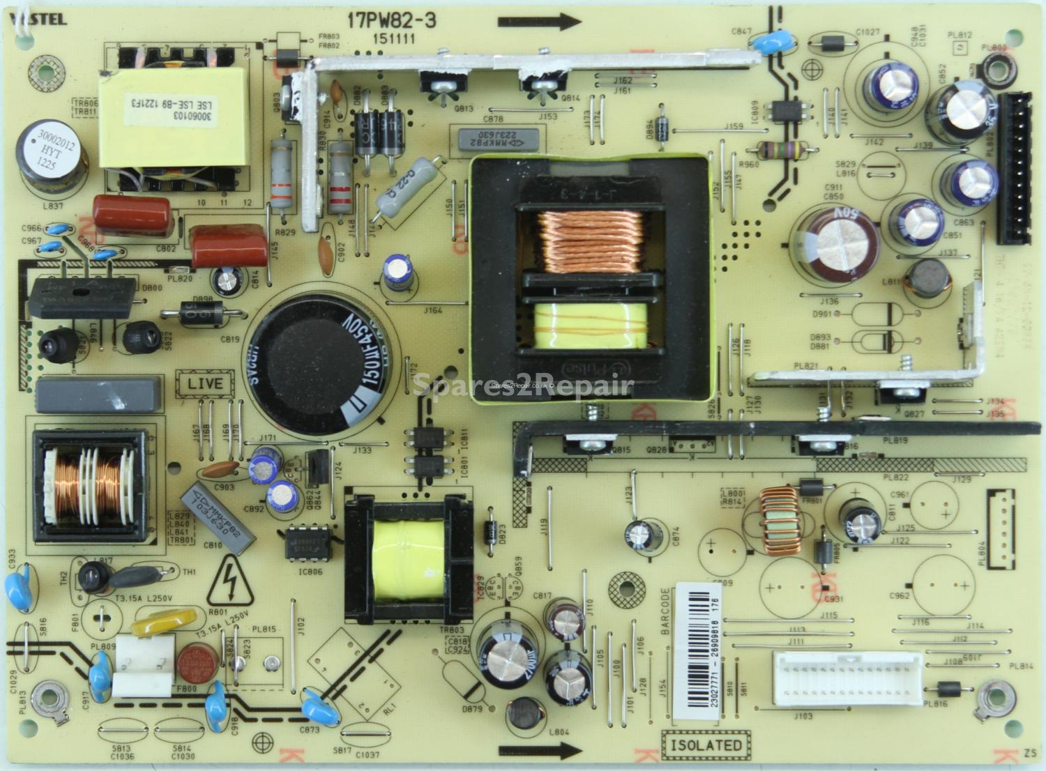 Acoustic Solutions LCD42761F1080P - PSU - 23027771 - 17PW82-3 - 151111
