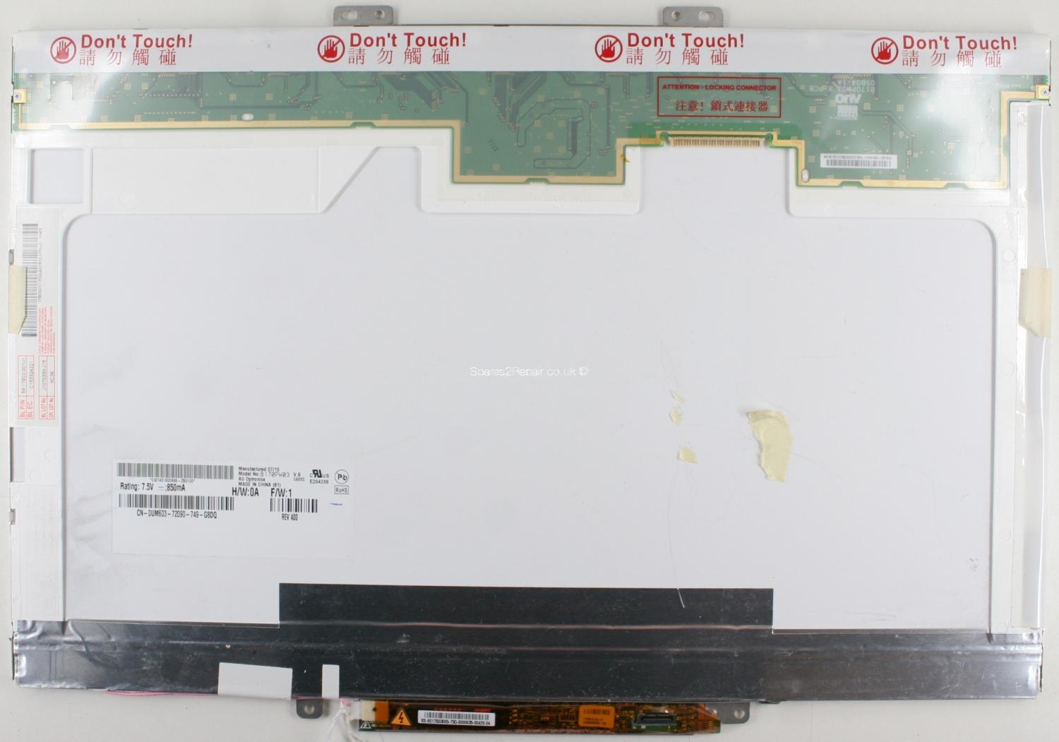 AU Optronics - 17 Inch - B170PW03 V.9 - Glossy - WXGA+ (1440x900)