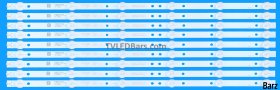 Philips Barz LED Backlight Array Philips 49PFT4001/05 4708-K490WD-A1213K21 + 4708-K490WD-A1213K11 9pcs