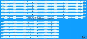 Barz LED Backlight Array Samsung BN96-32178A + BN96-32179A 50" CY-GH050HGNV1H DUGE-500DCA-R3 + DUGE-500DCB-R3 12pcs
