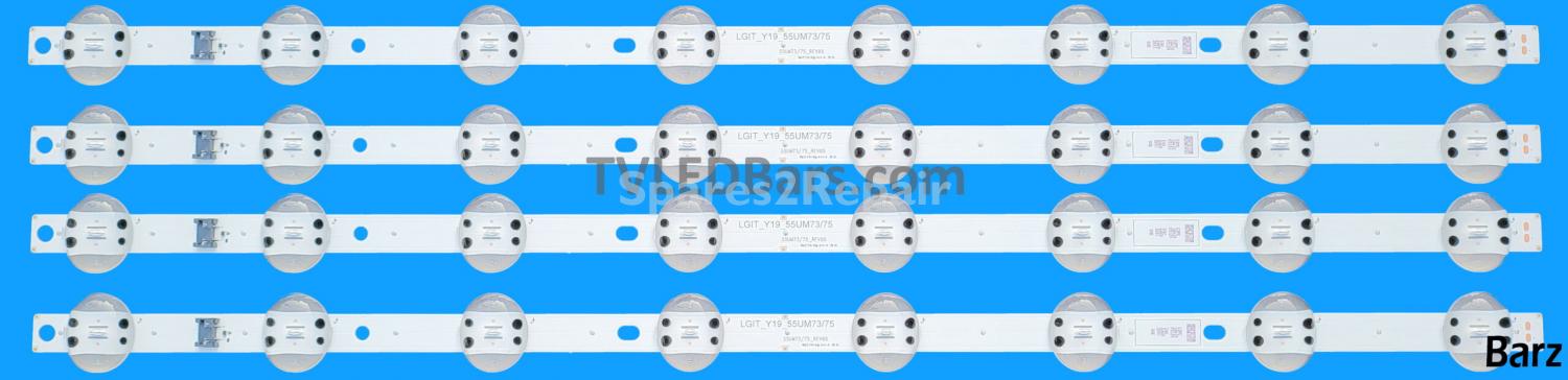LG LED Backlight Array LG AGM76689201 HC550DQG 55" SSC_Y19_TRIDENT_55UM73&75 LGIT_Y19_55UM73/75 4pcs