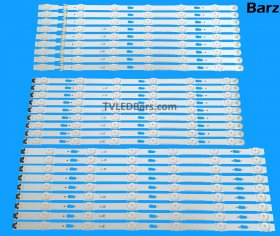 Samsung LED Backlight Array Samsung BN96-34763A + BN96-34764A + BN96-34765A 75" V5DU-750DCA-R1 V5DU-750DCB-R1 V5DU-750DCC-R1 27pcs