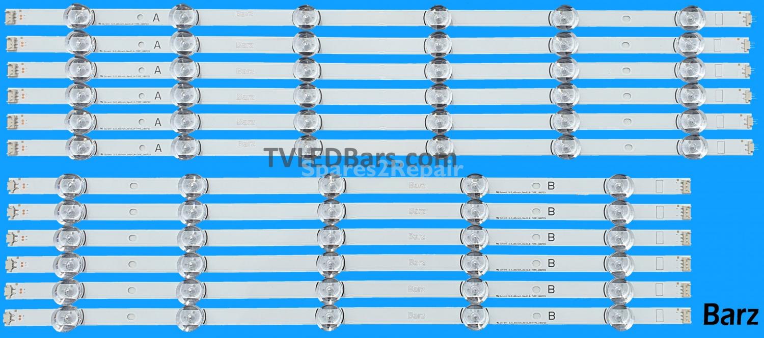 Barz LED Backlight Array LG AGF78401801 AGF78401901 Innotek DRT 3.0 60" LC600DUF HC600DUF 12pcs