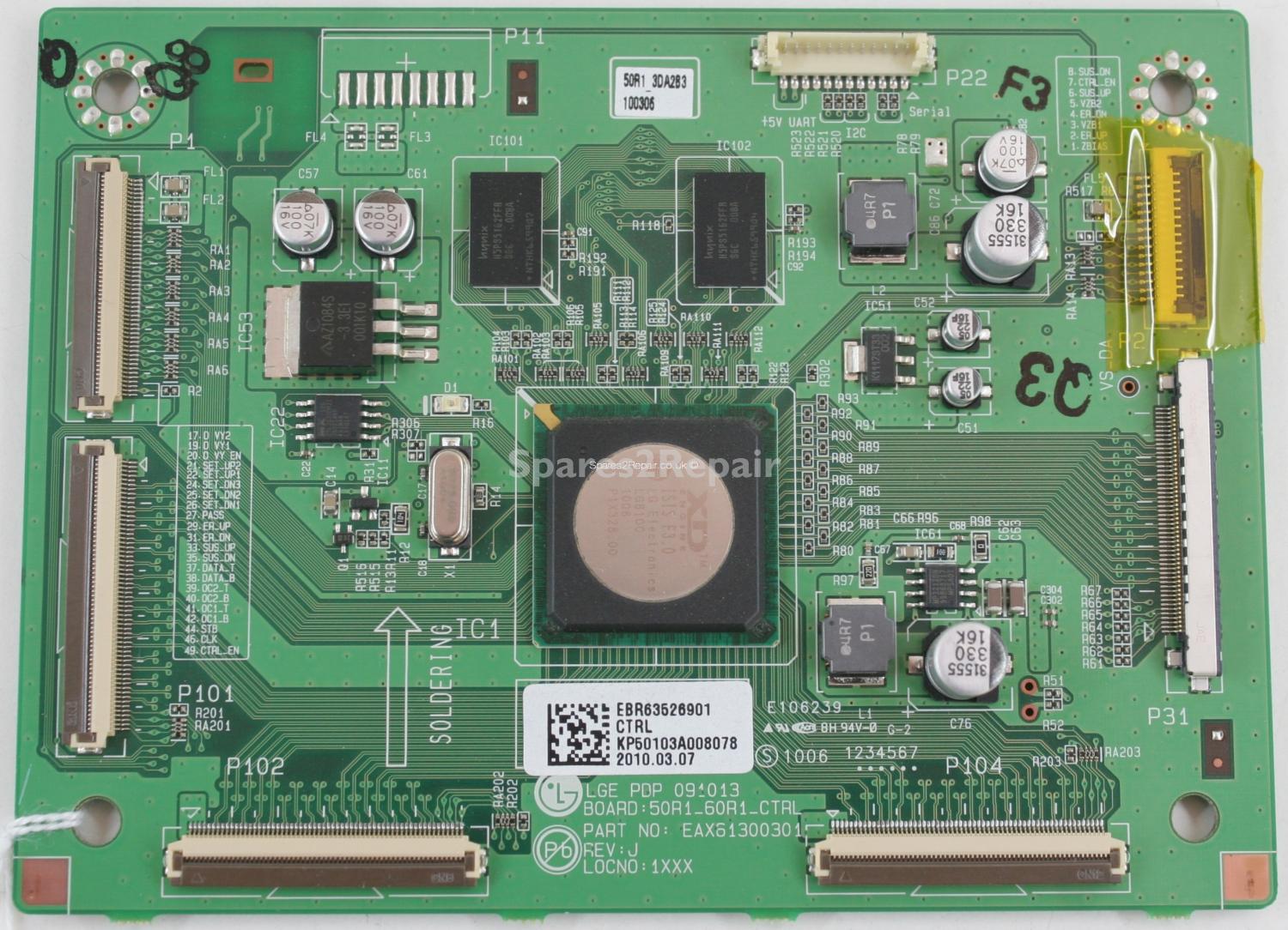 LG 50PK350 - LVDS - EBR63526901 - EAX61300301 - 50R1_60R1_CTRL