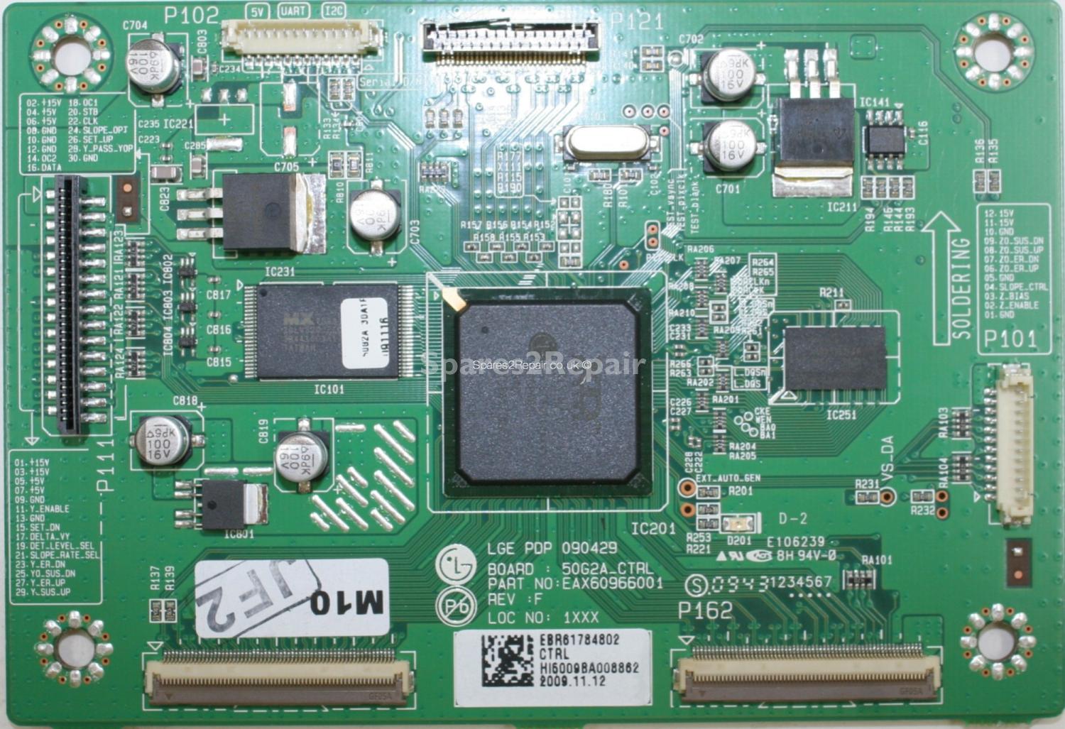 LG 50PQ6000 - LVDS - EBR61784802 - EAX60966001 - PD 090729 - 50G2A_CTRL REV F