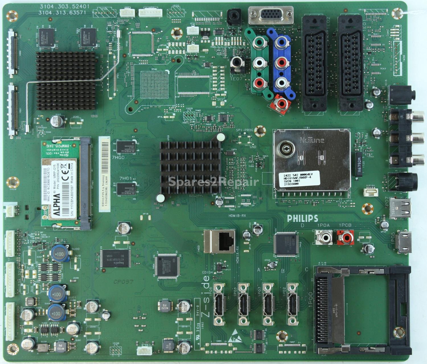Philips 47PFL9664H - Main AV - 3104.303.52401 - 3104.313.63571 - 310432862381