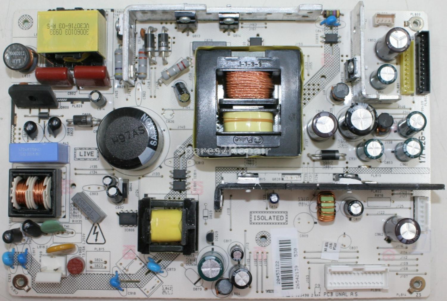 Sanyo CE37FD47-B - PSU - 17PW26-4 V.1 - 100409 - 20453122