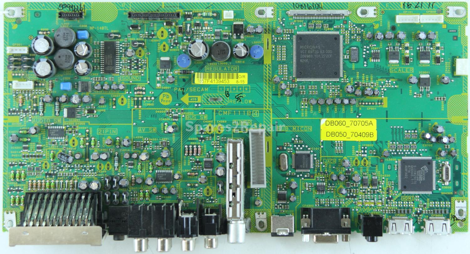 Sharp LC-32AD5E-BK - Main AV - CMF111B 4 - DB060_70705A - DB050_70409B