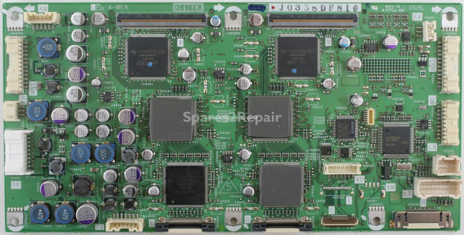 Sharp LC-45GD1E - T-CON (Top) - XC478WJ - KC478