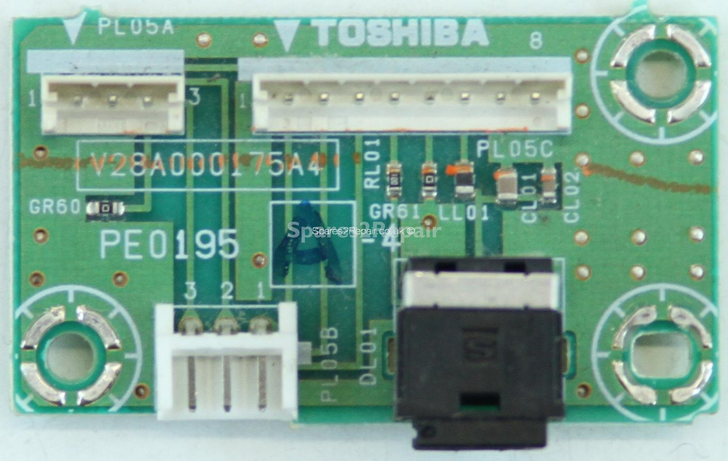 Toshiba 32 Inch - Input Board - PE0195 A-4 - V28A000175A4