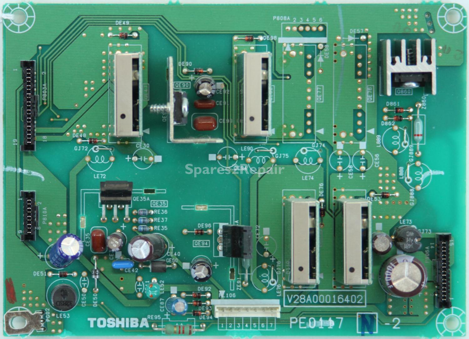 Toshiba 32WLT66S - PSU - PE0117 N2 - V28A00016402