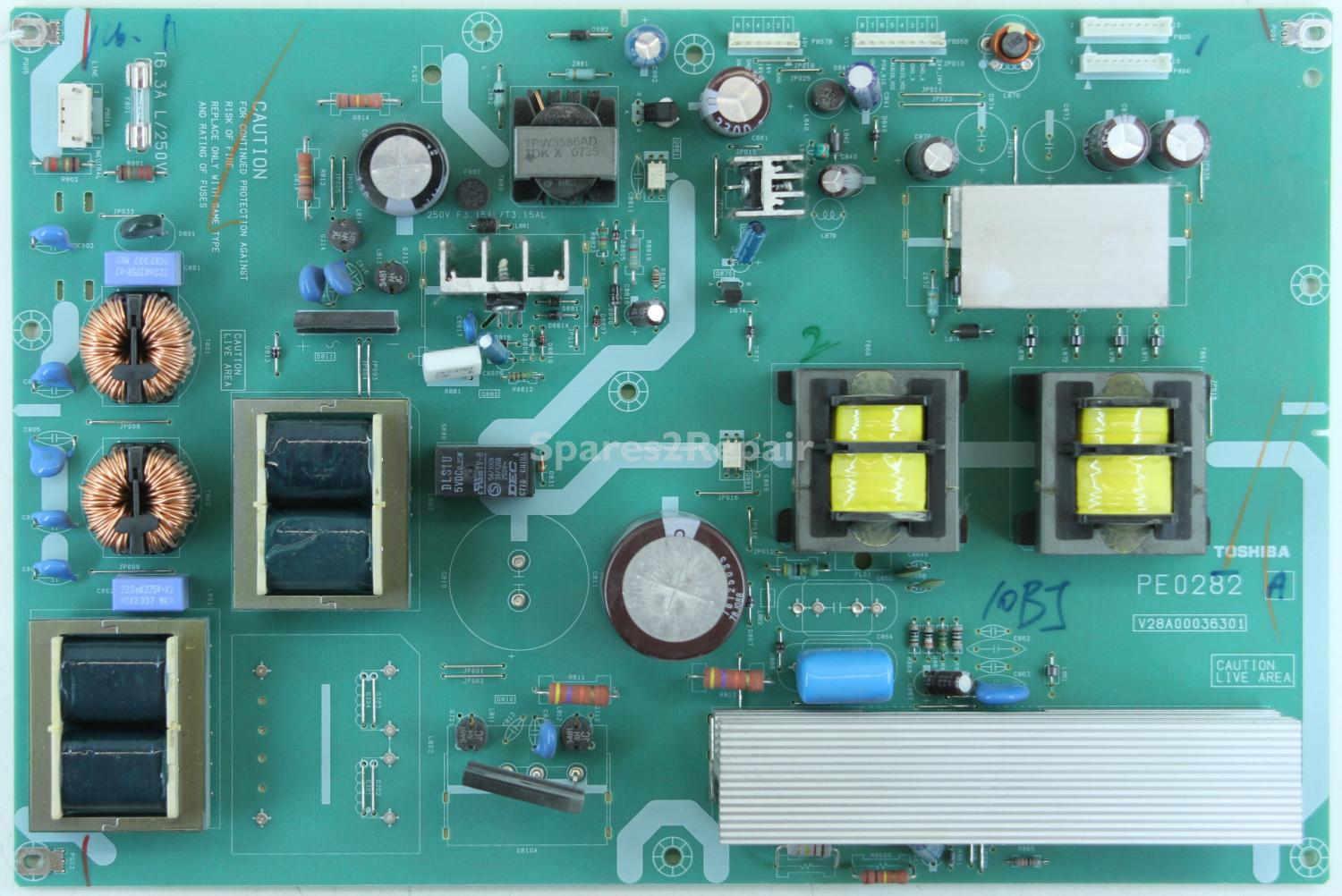 Toshiba 42X3030D - PSU - PE0282 A - V28A00036301